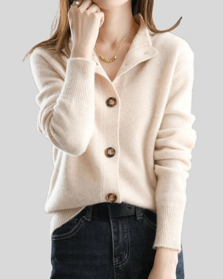 Claire | Retro-Stil Cashmere Cardigan