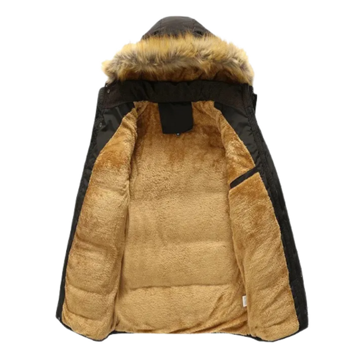Elegante Winterjacke aus gestepptem Fleece