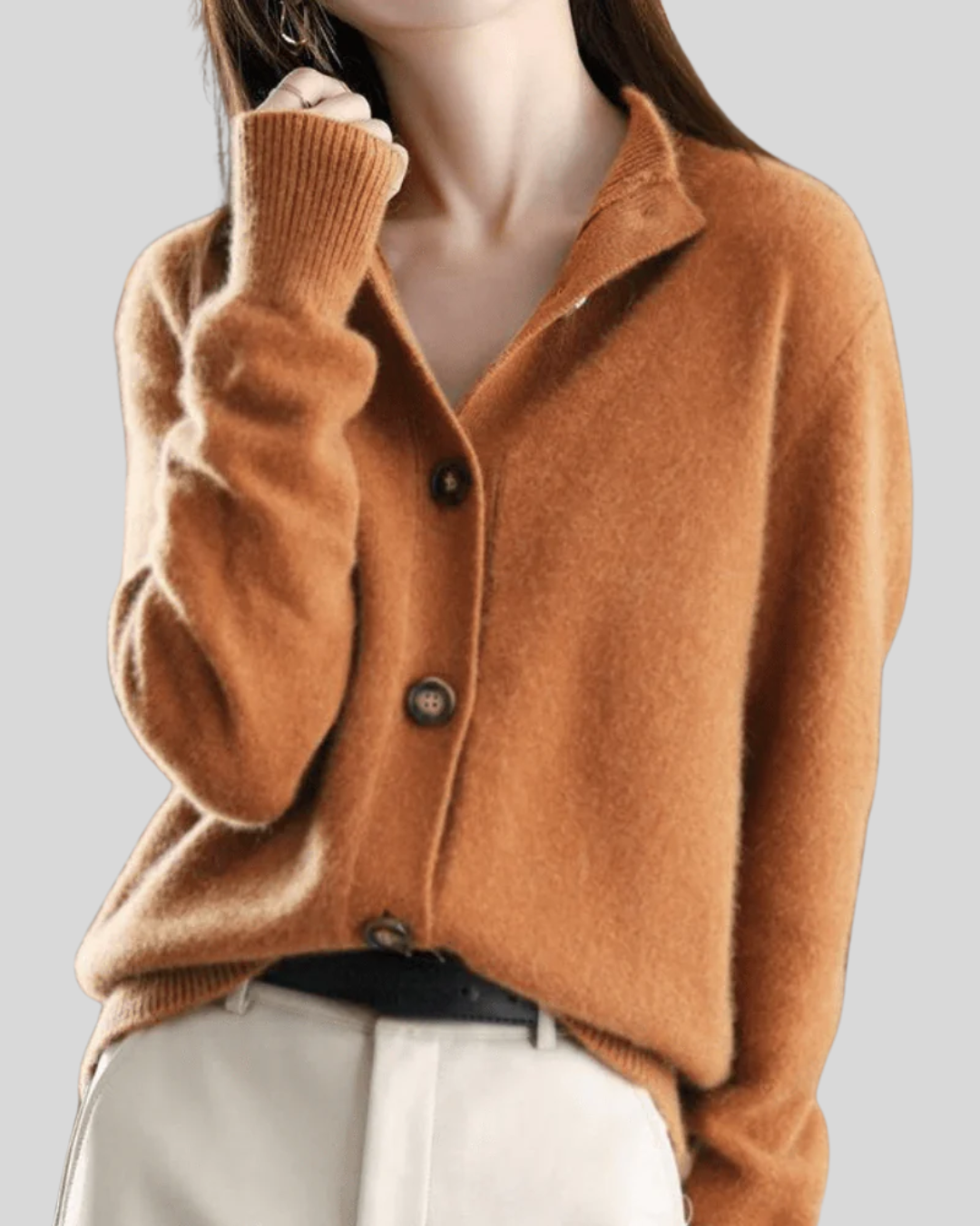 Claire | Retro-Stil Cashmere Cardigan