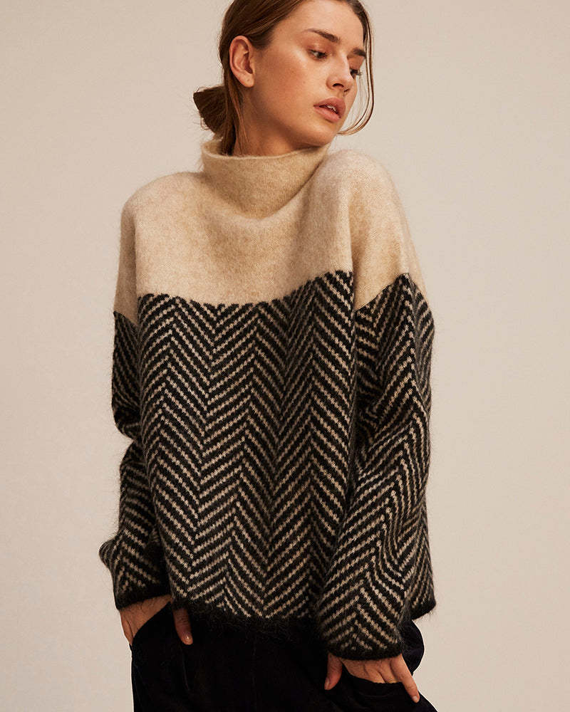 Norah | Pullover mit Rollkragen aus Baumwolle