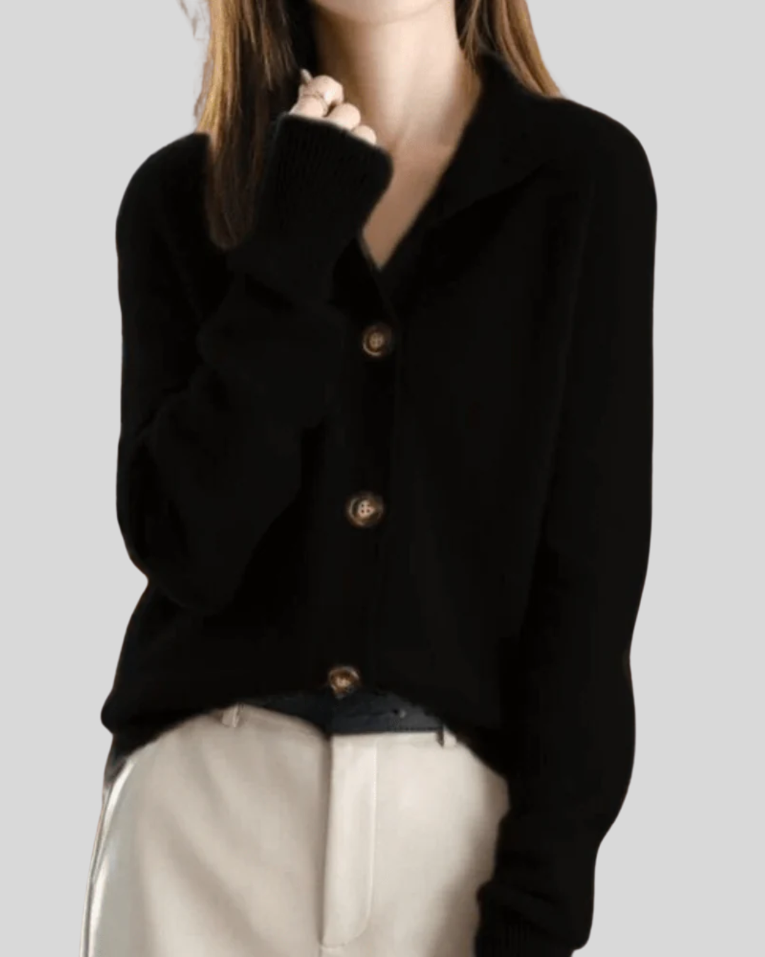 Claire | Retro-Stil Cashmere Cardigan