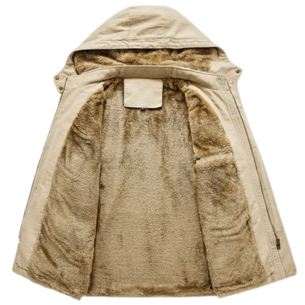 Elegante und gepolsterte Winterjacke