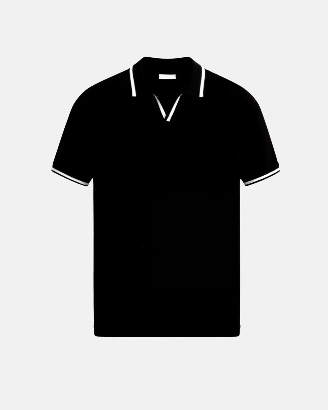 MAßGESCHNEIDERTE POLOSHIRT AUS PIQUÉ MIT KONTRASTDETAILS