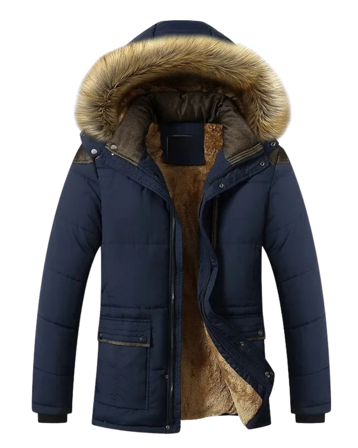 Elegante Winterjacke aus gestepptem Fleece