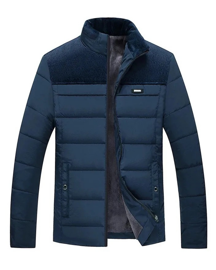 Elegante gesteppte Fleecejacke