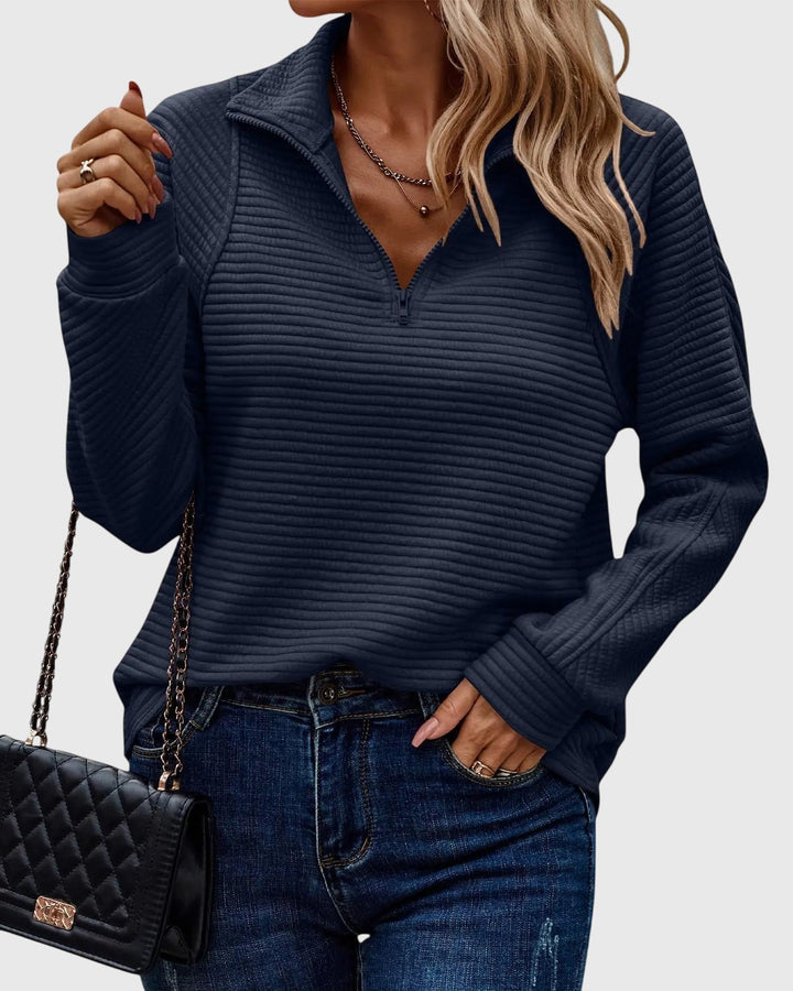 Molly | Eleganter Halb-Zip-Pullover