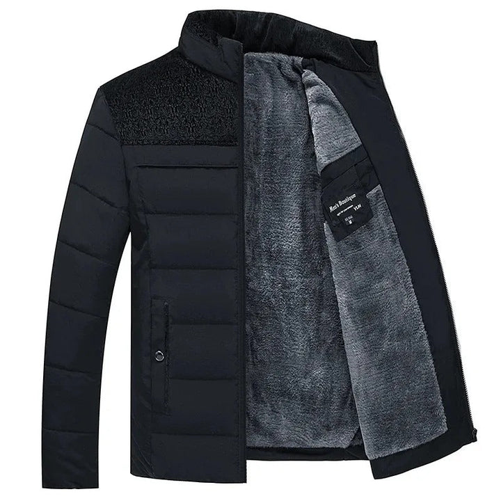 Elegante gesteppte Fleecejacke