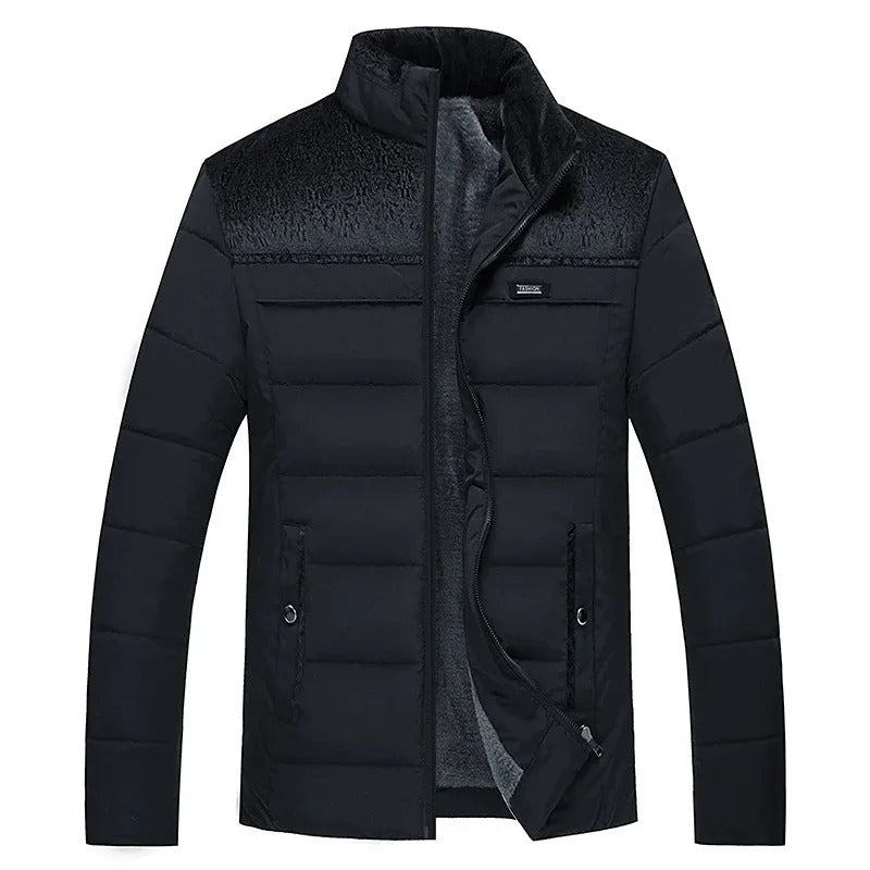 Elegante gesteppte Fleecejacke