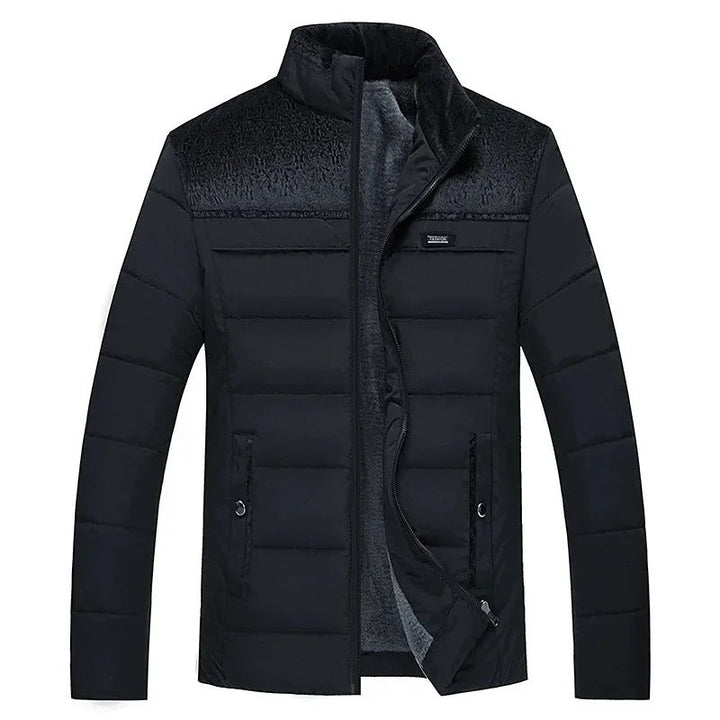 Elegante gesteppte Fleecejacke