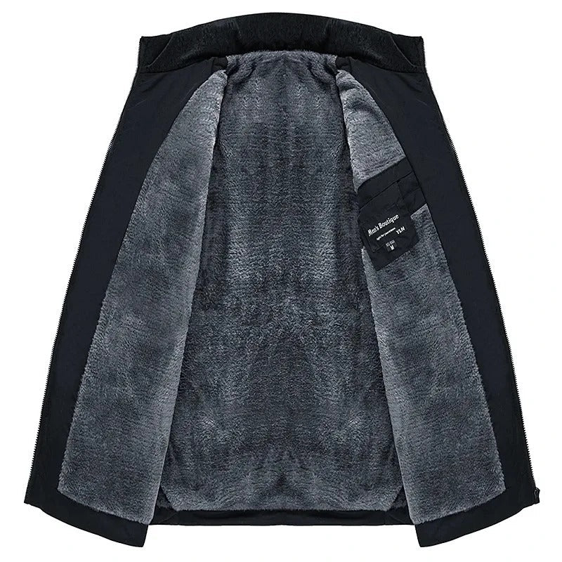 Elegante gesteppte Fleecejacke