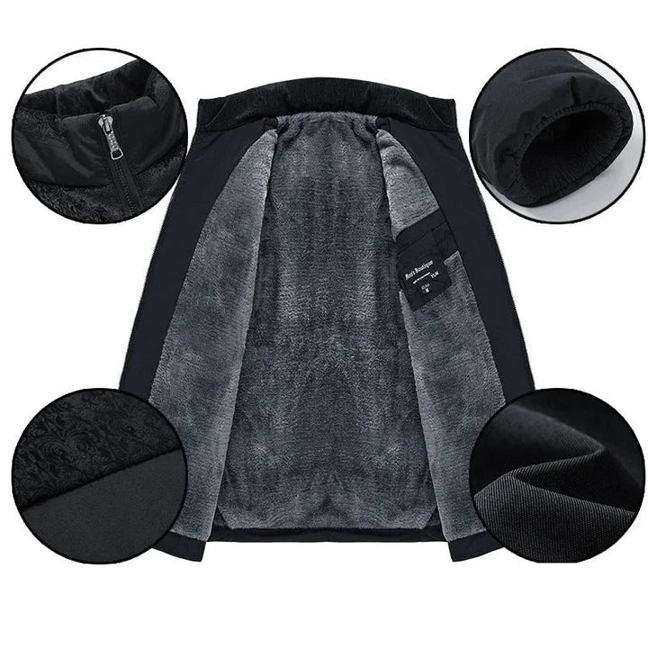 Elegante gesteppte Fleecejacke