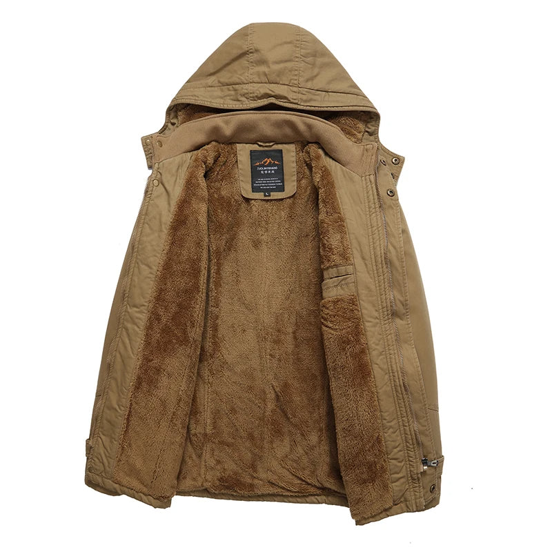 Elegante Winterjacke aus gestepptem Baumwollmaterial