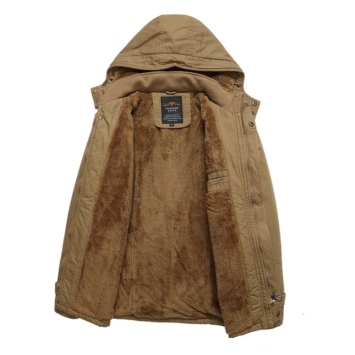 Elegante Winterjacke aus gestepptem Baumwollmaterial