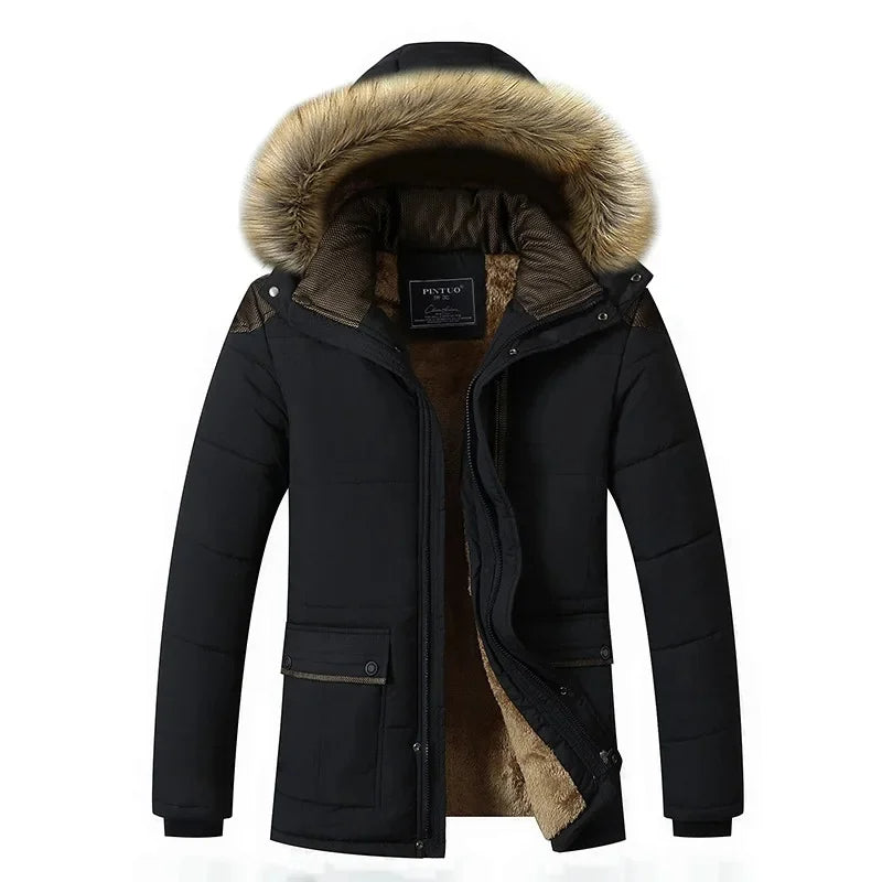 Elegante Winterjacke aus gestepptem Fleece