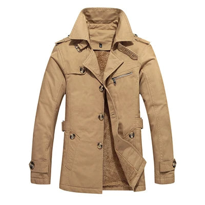 Eleganter und gepolsterter Trenchcoat
