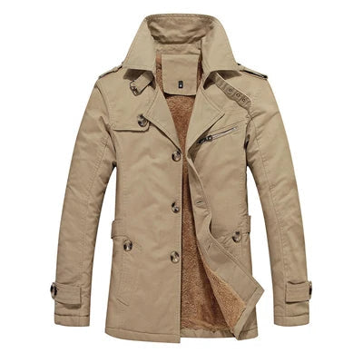 Eleganter und gepolsterter Trenchcoat